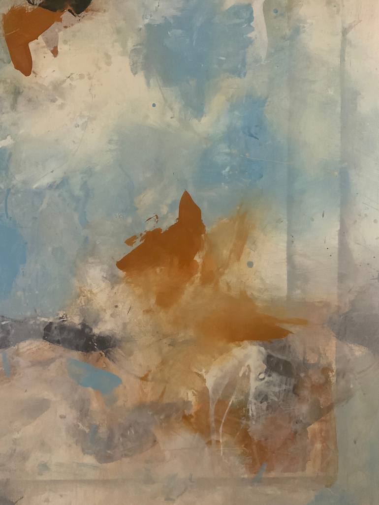 Original Abstract Expressionism Abstract Painting by Rodrigue Semabia