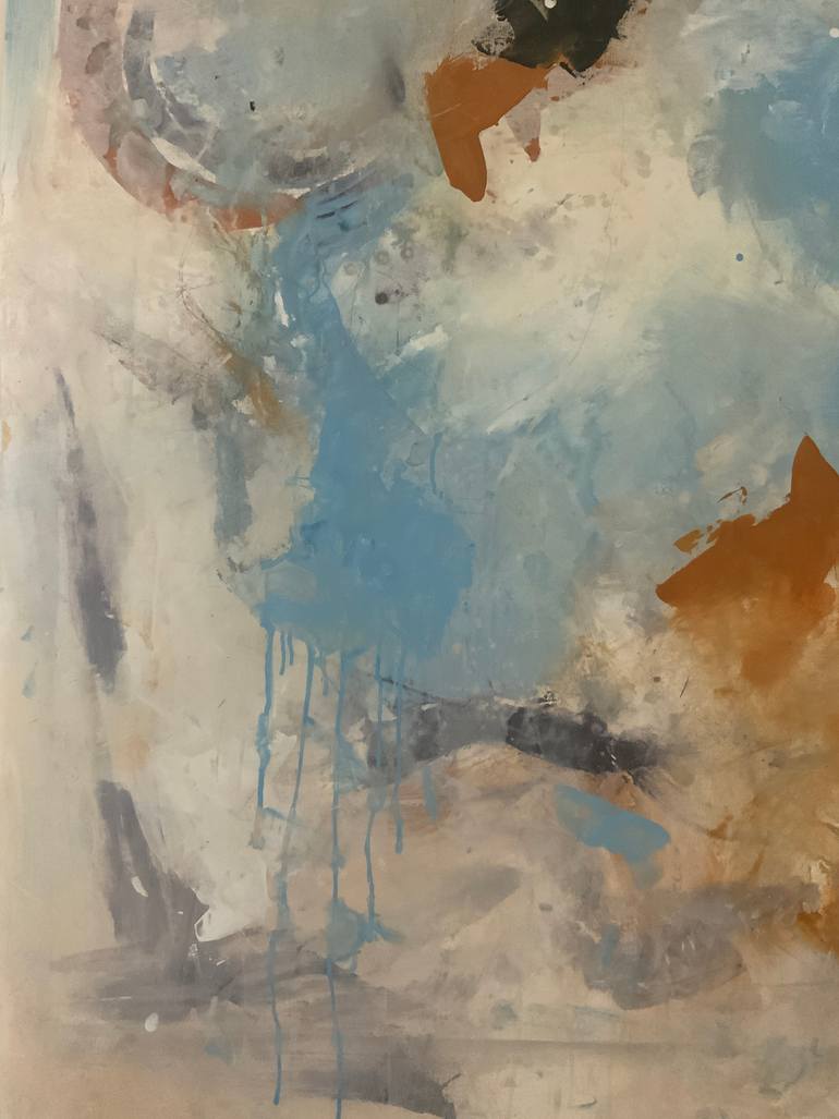 Original Abstract Expressionism Abstract Painting by Rodrigue Semabia