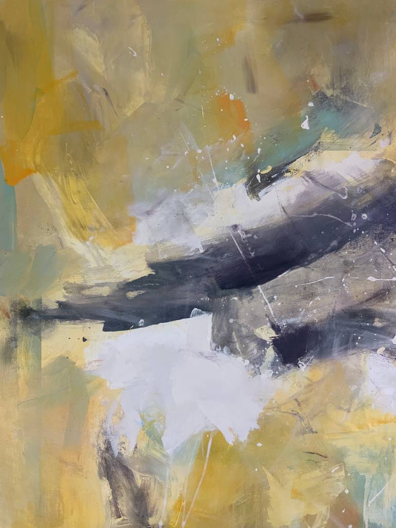 Original Abstract Expressionism Abstract Painting by Rodrigue Semabia