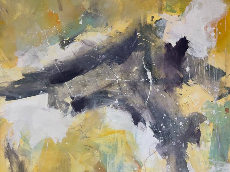 Original Abstract Expressionism Abstract Painting by Rodrigue Semabia