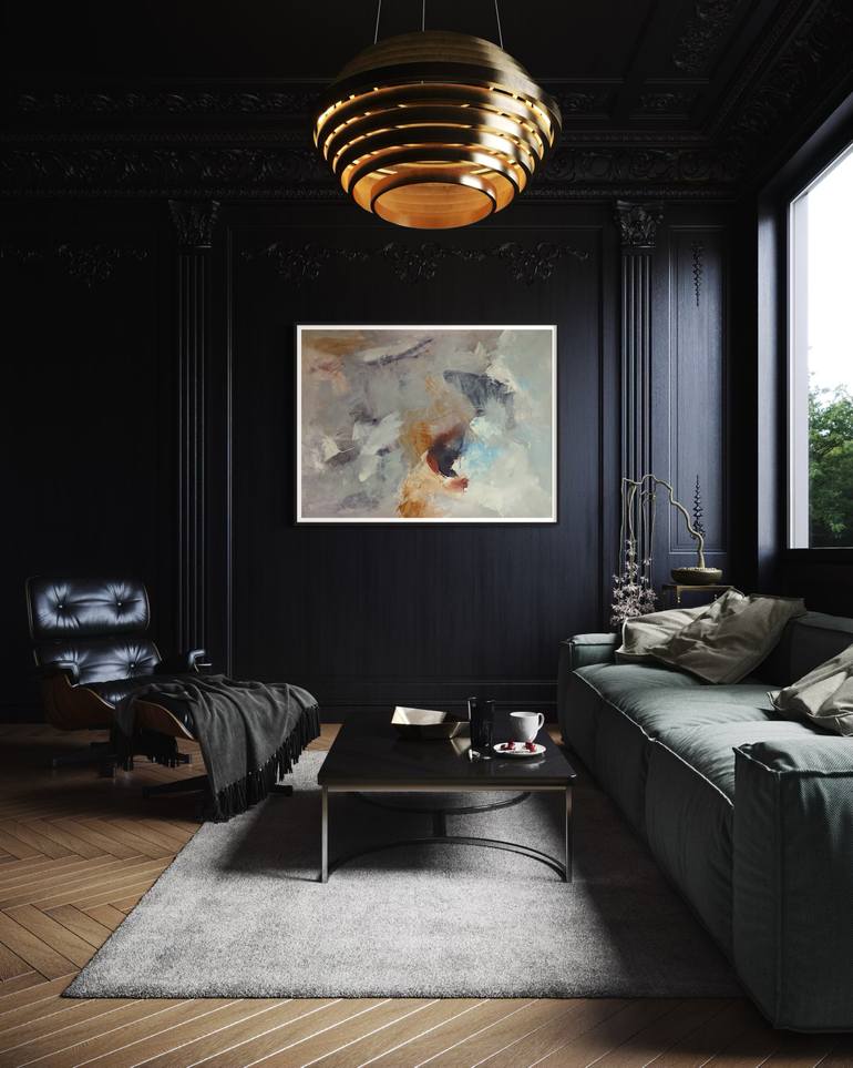 Original Modernism Abstract Painting by Rodrigue Semabia
