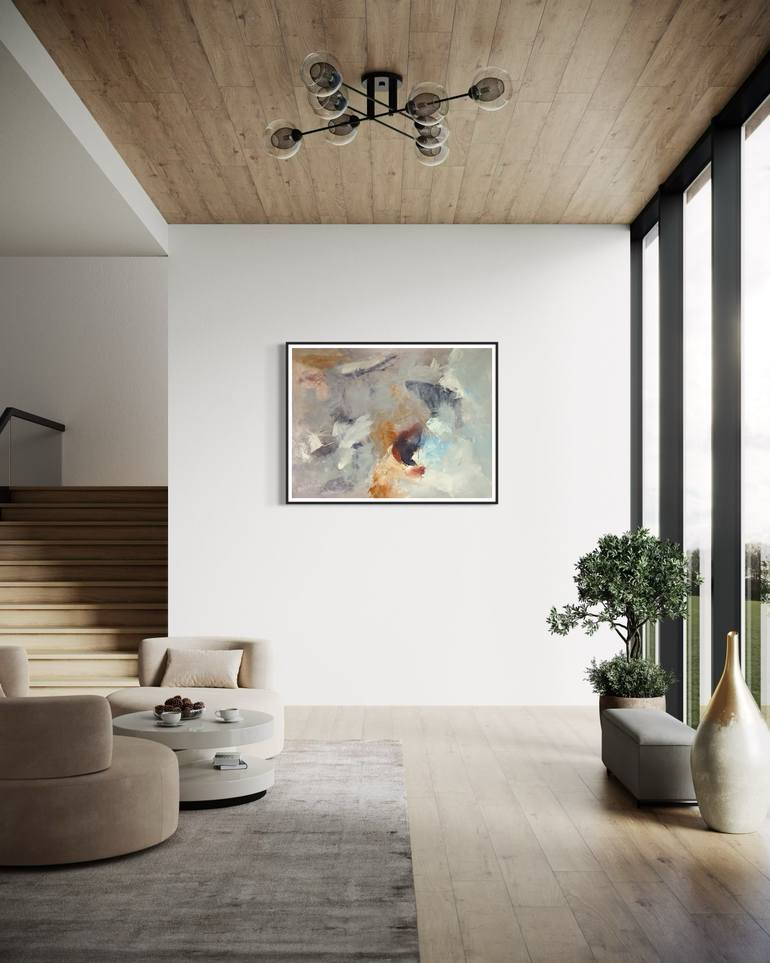 Original Modernism Abstract Painting by Rodrigue Semabia