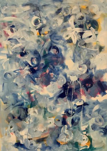 Original Abstract Expressionism Love Paintings by Rodrigue Semabia