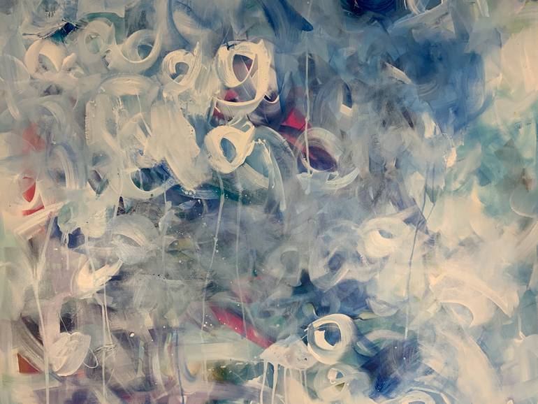 Original Abstract Expressionism Abstract Painting by Rodrigue Semabia