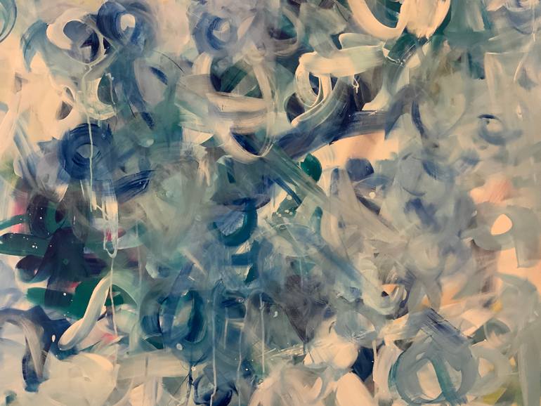 Original Abstract Expressionism Abstract Painting by Rodrigue Semabia