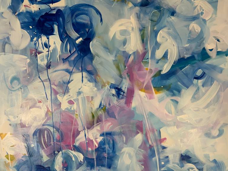 Original Abstract Expressionism Abstract Painting by Rodrigue Semabia