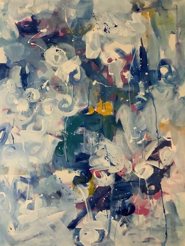 Original Abstract Expressionism Abstract Paintings by Rodrigue Semabia