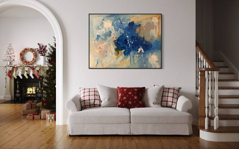 Original Abstract Expressionism Abstract Painting by Rodrigue Semabia