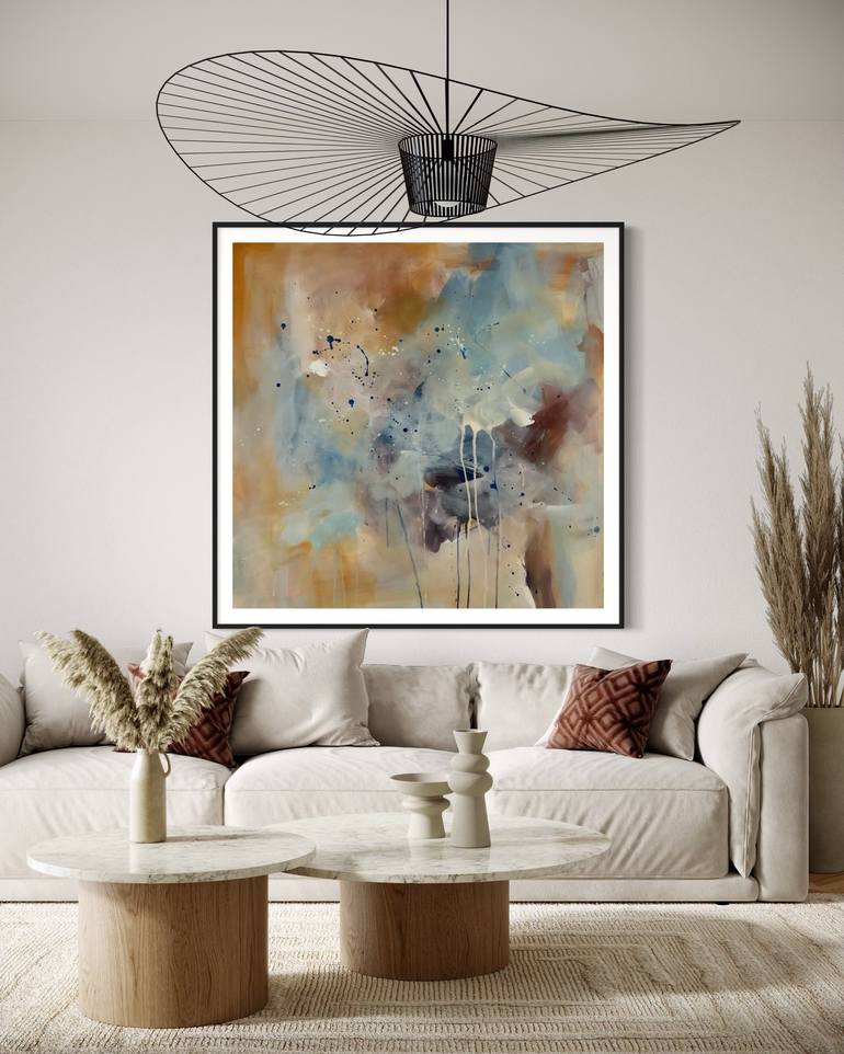 Original Abstract Expressionism Abstract Painting by Rodrigue Semabia