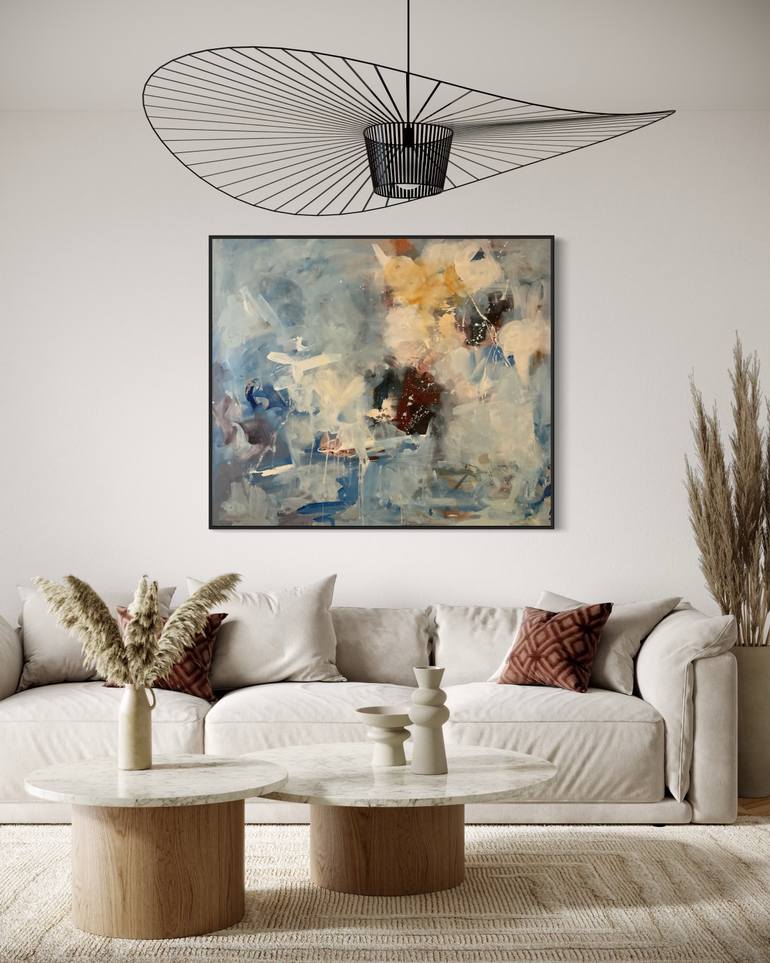 Original Abstract Expressionism Abstract Painting by Rodrigue Semabia