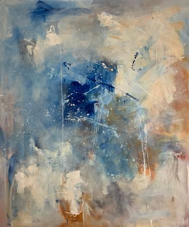 Original Abstract Expressionism Abstract Painting by Rodrigue Semabia
