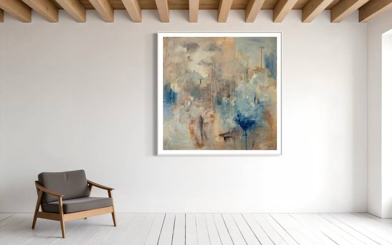 Original Abstract Expressionism Abstract Painting by Rodrigue Semabia