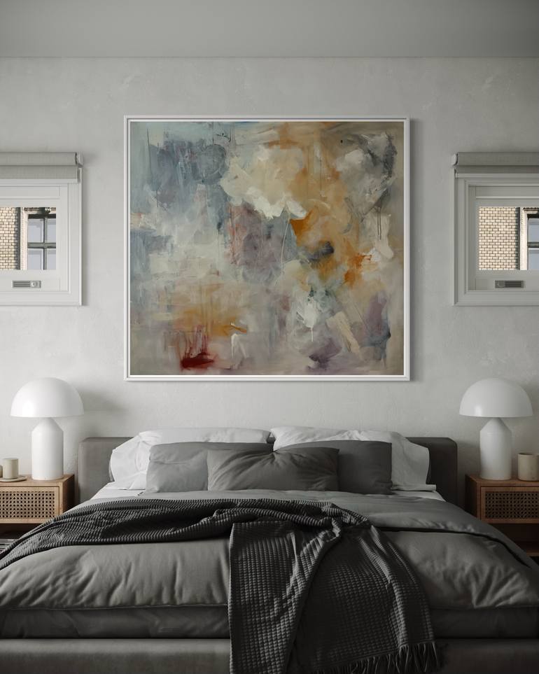 Original Abstract Expressionism Abstract Painting by Rodrigue Semabia