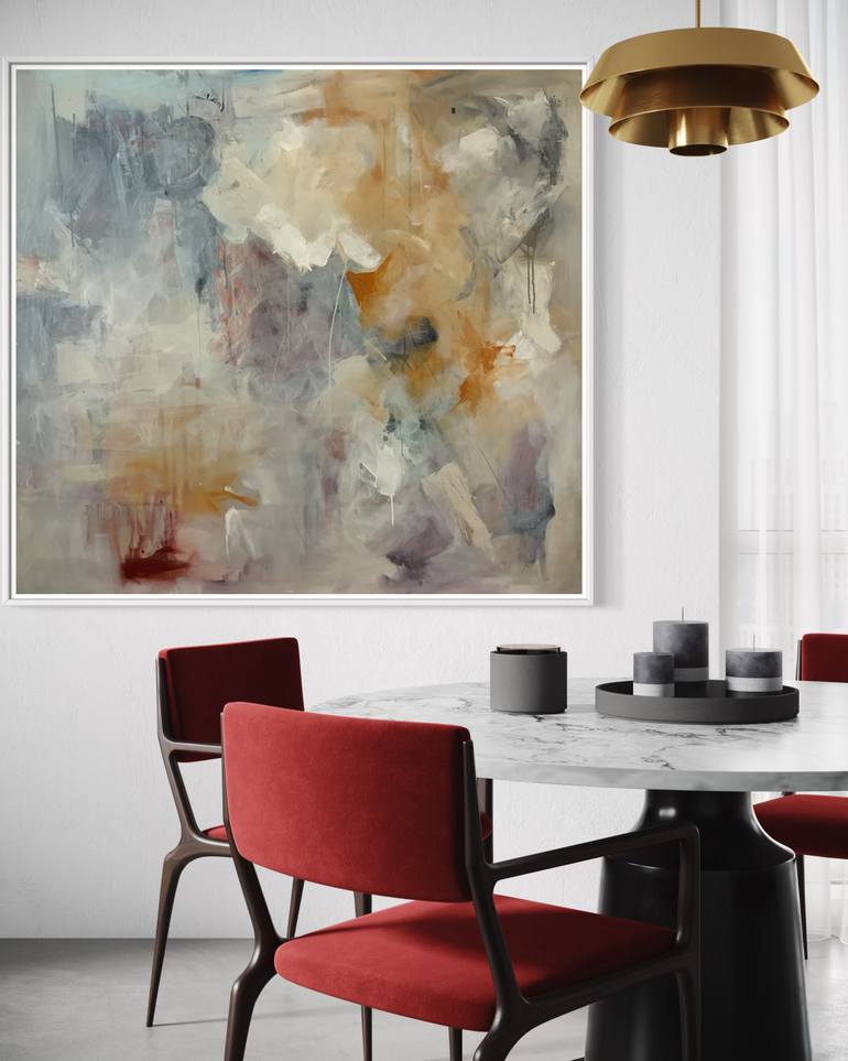 Original Abstract Expressionism Abstract Painting by Rodrigue Semabia