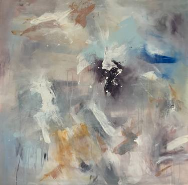 Original Abstract Expressionism Abstract Painting by Rodrigue Semabia