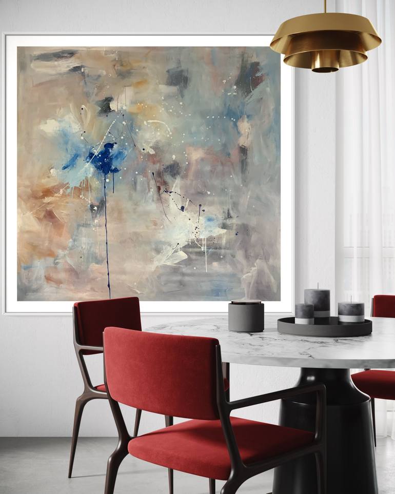 Original Abstract Expressionism Abstract Painting by Rodrigue Semabia