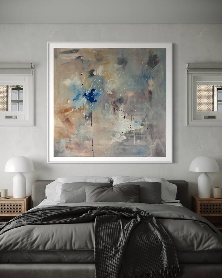 Original Abstract Expressionism Abstract Painting by Rodrigue Semabia