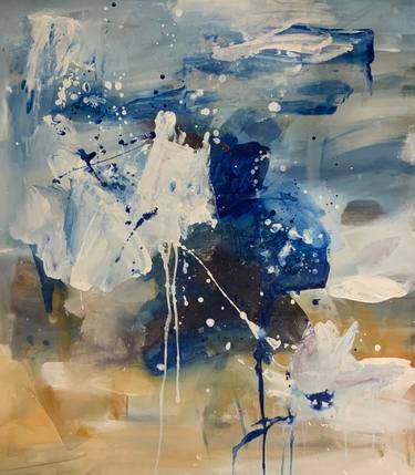 Original Abstract Expressionism Abstract Painting by Rodrigue Semabia