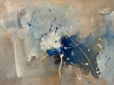 Original Abstract Expressionism Abstract Painting by Rodrigue Semabia