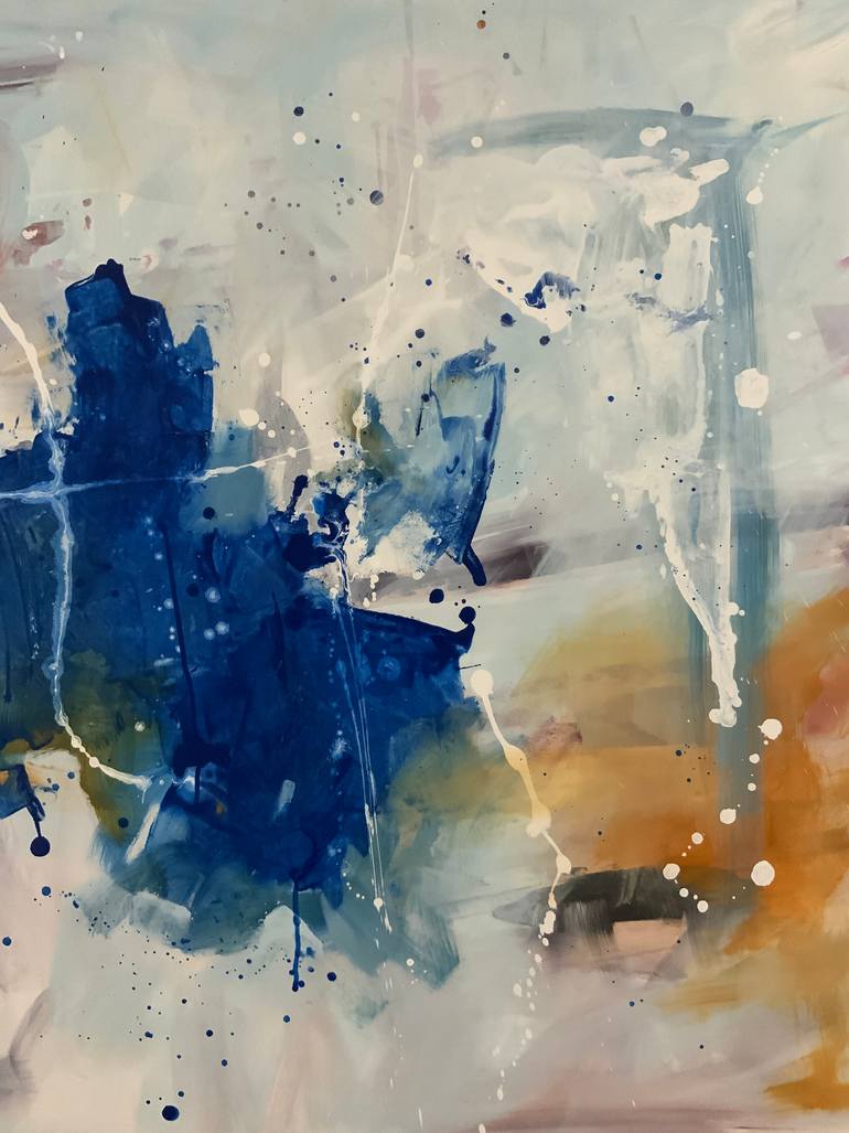Original Abstract Expressionism Abstract Painting by Rodrigue Semabia