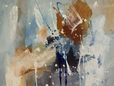 Original Abstract Expressionism Abstract Paintings by Rodrigue Semabia