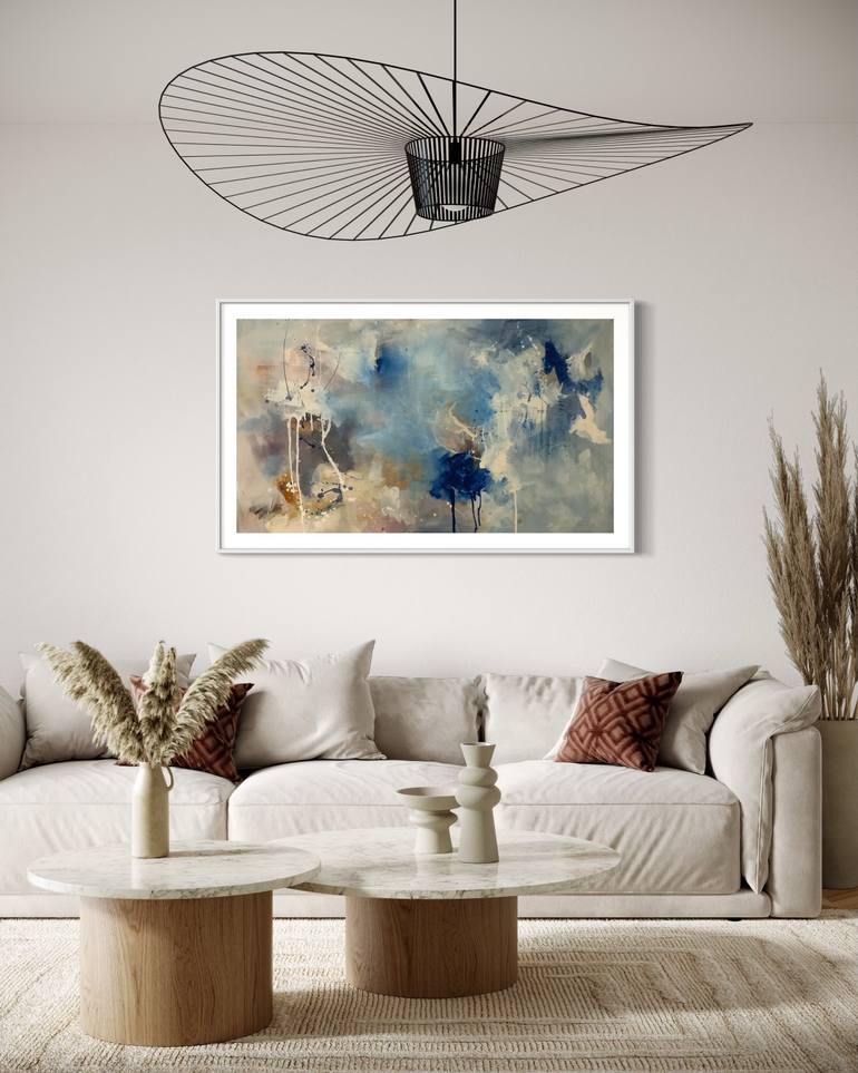 Original Abstract Expressionism Abstract Painting by Rodrigue Semabia