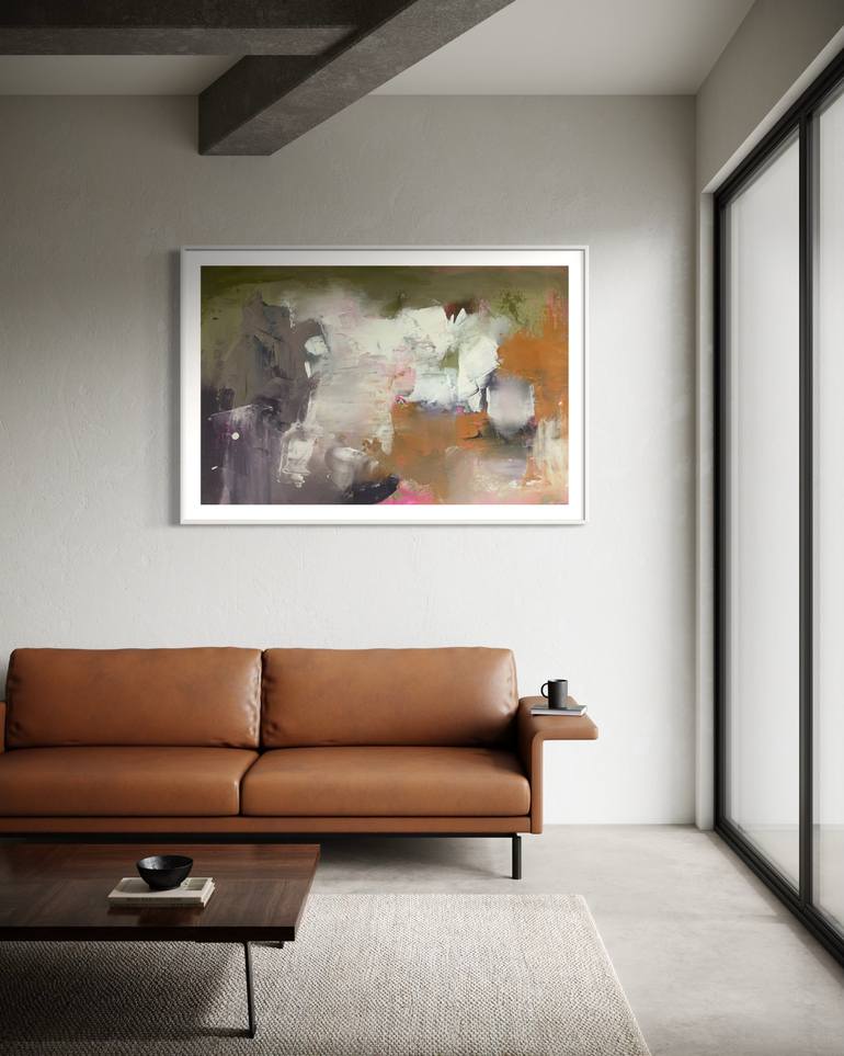 Original Abstract Expressionism Abstract Painting by Rodrigue Semabia