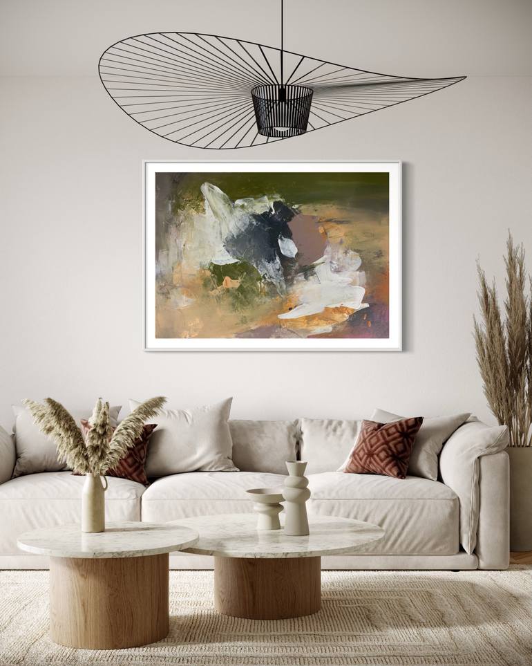 Original Abstract Expressionism Abstract Painting by Rodrigue Semabia