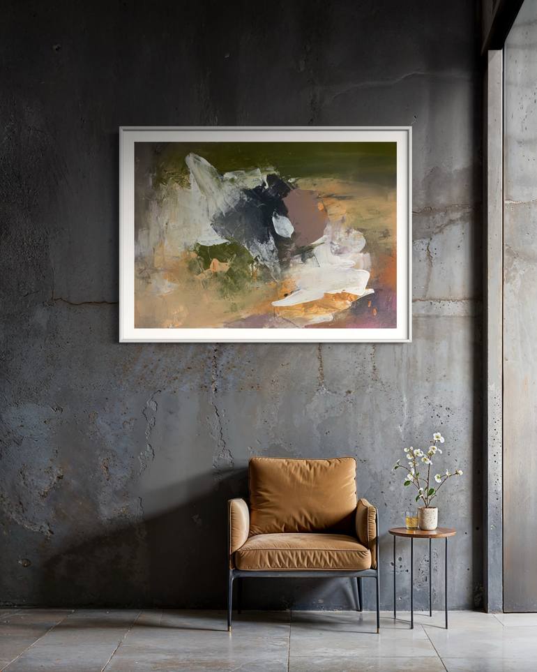 Original Abstract Expressionism Abstract Painting by Rodrigue Semabia