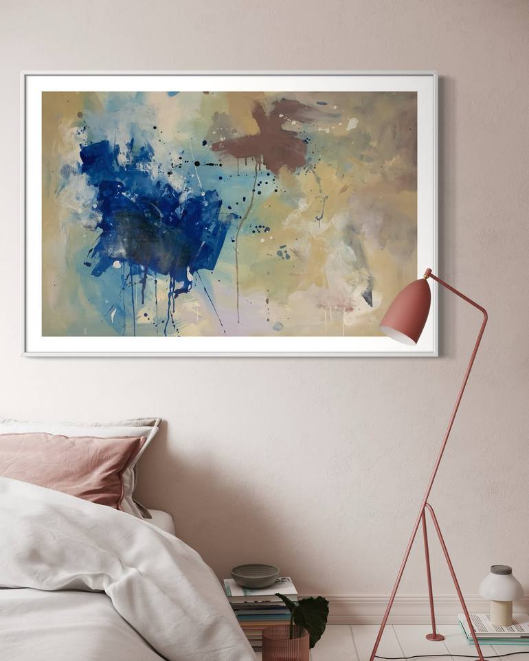 Original Abstract Expressionism Abstract Painting by Rodrigue Semabia