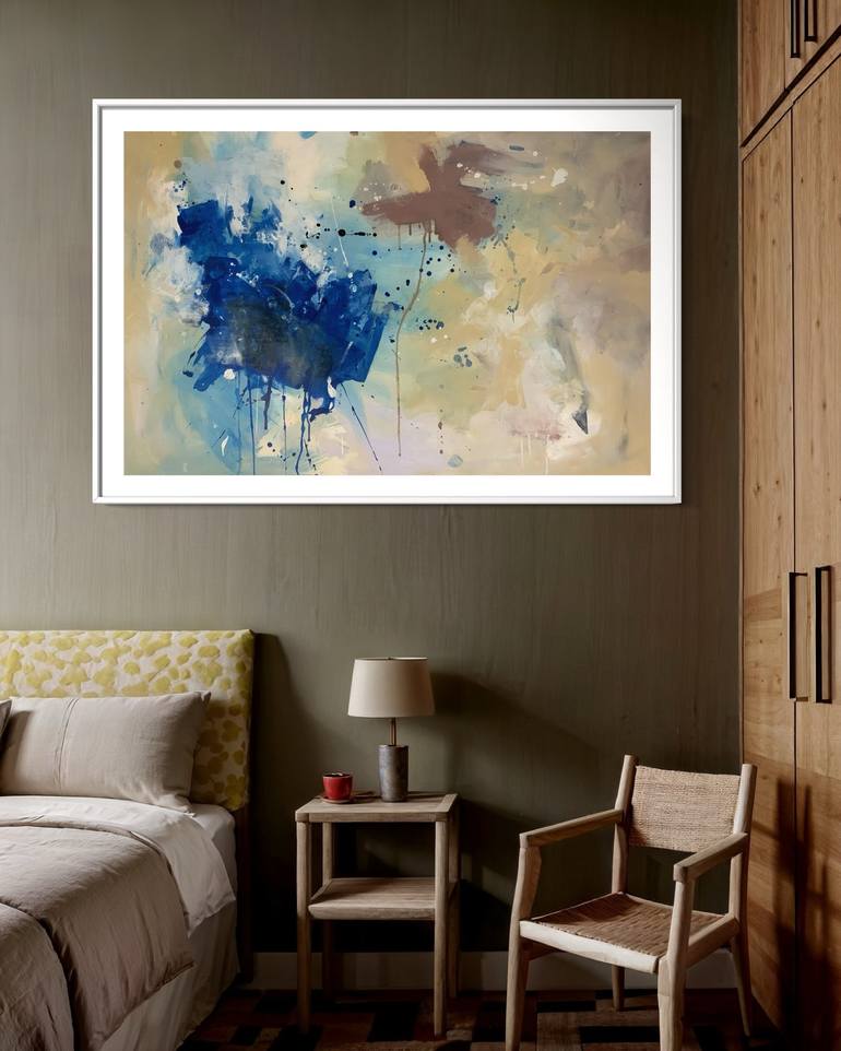 Original Abstract Expressionism Abstract Painting by Rodrigue Semabia