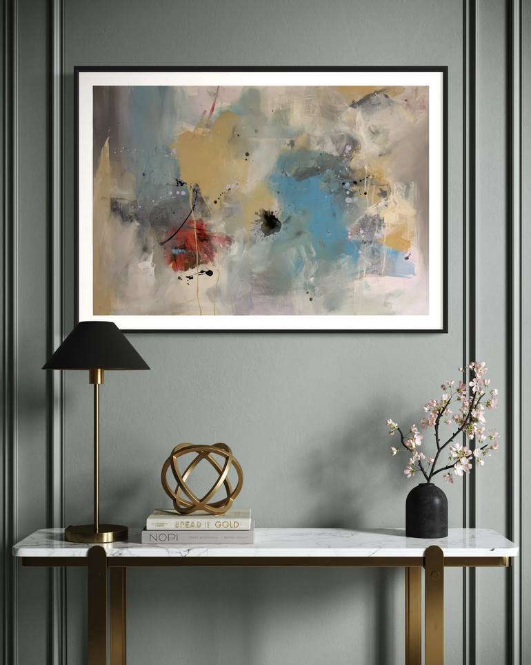 Original Abstract Expressionism Abstract Painting by Rodrigue Semabia