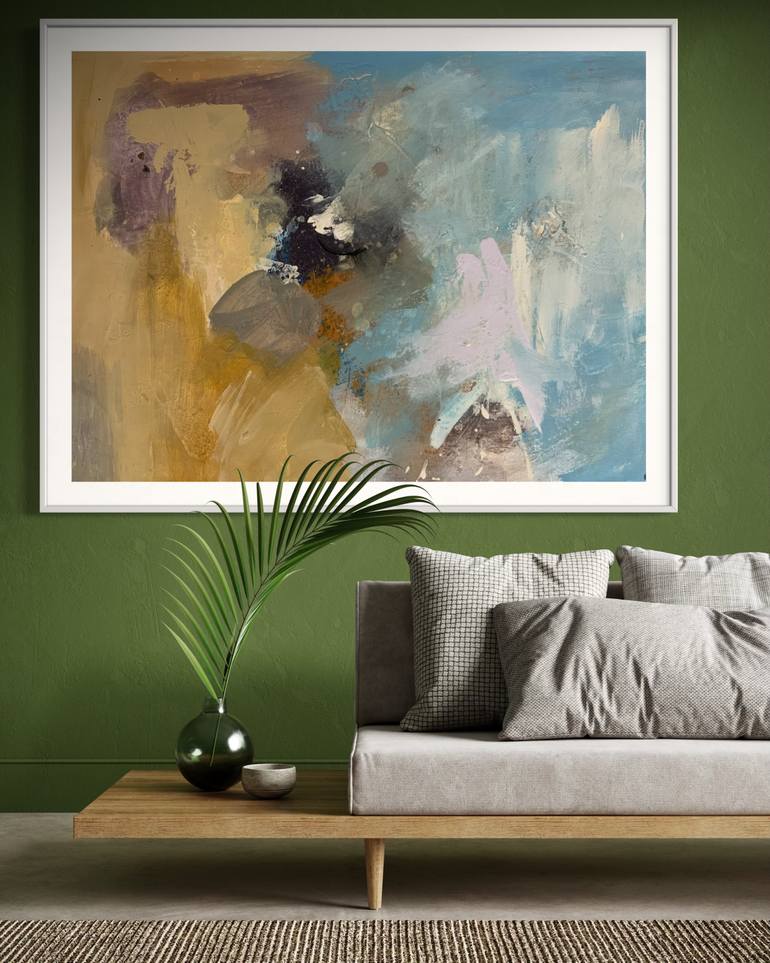 Original Abstract Expressionism Abstract Painting by Rodrigue Semabia