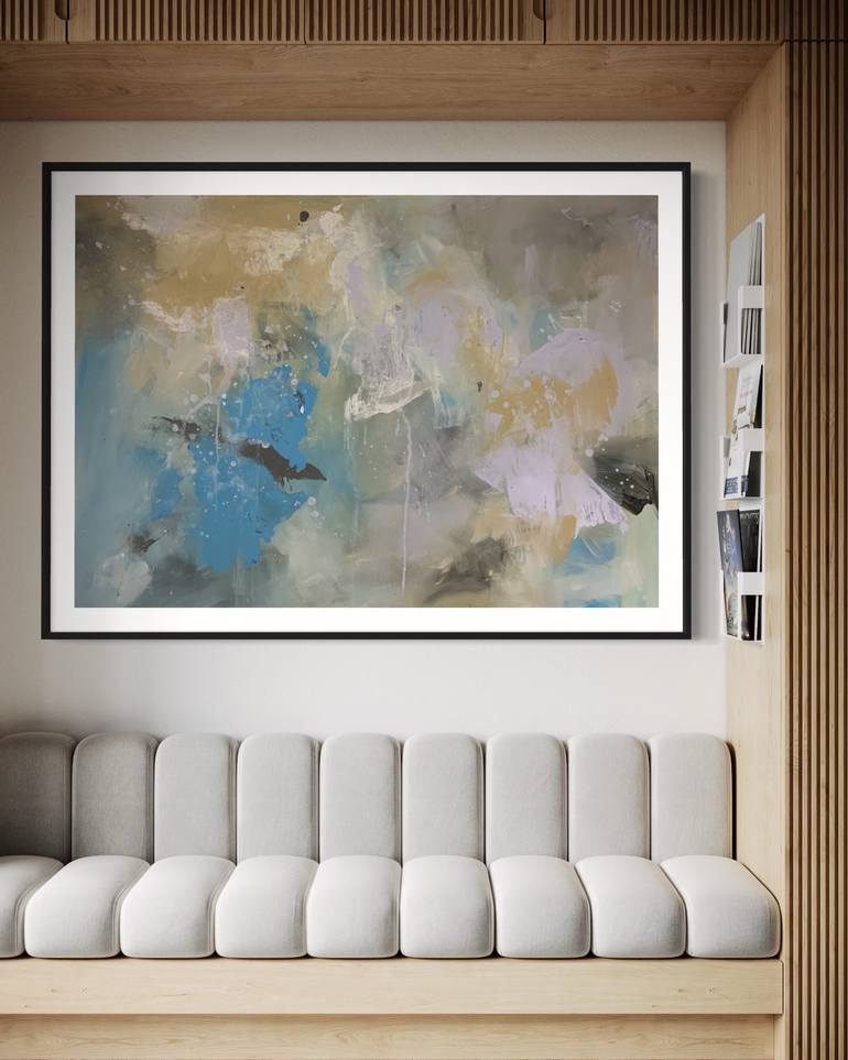 Original Abstract Expressionism Abstract Painting by Rodrigue Semabia