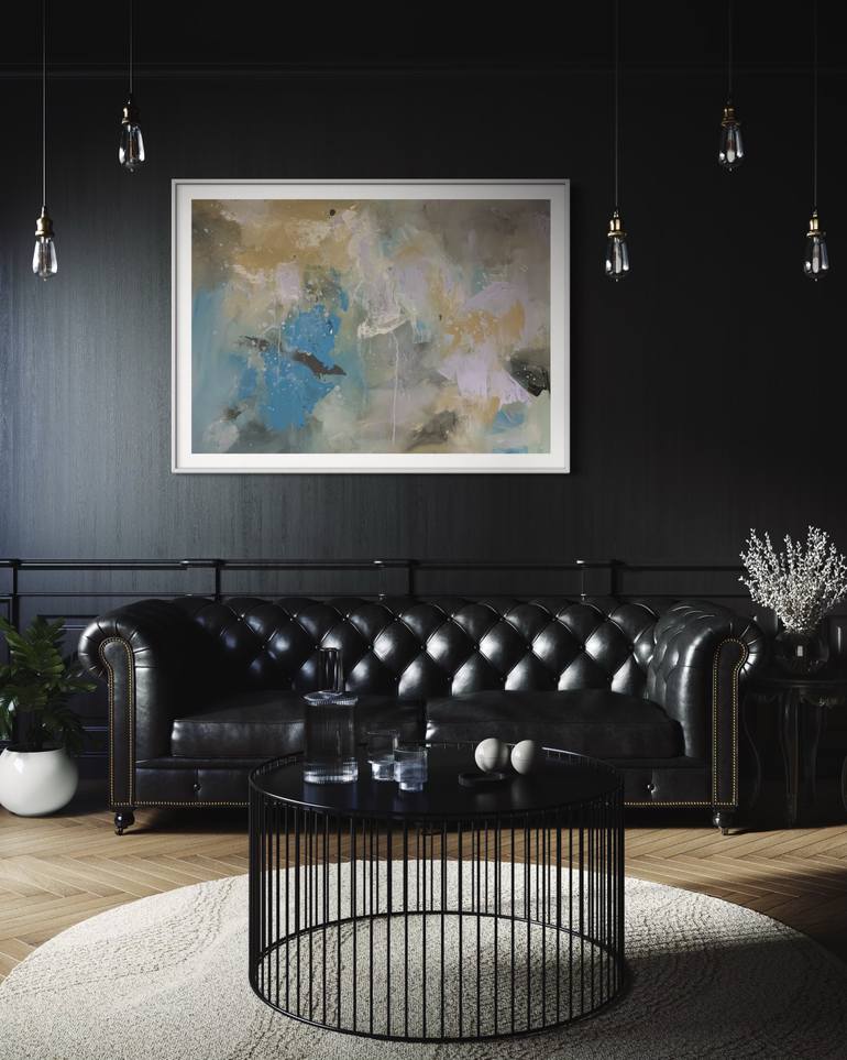 Original Abstract Expressionism Abstract Painting by Rodrigue Semabia