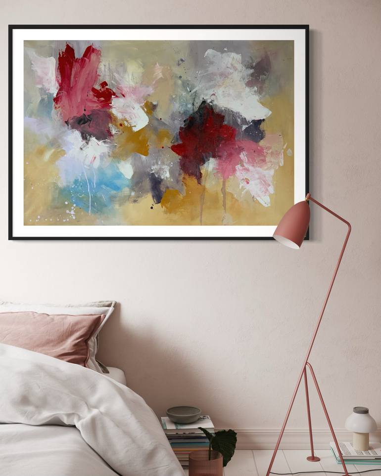 Original Abstract Expressionism Abstract Painting by Rodrigue Semabia