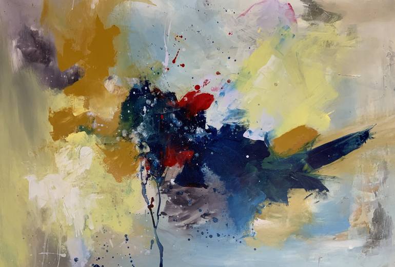 Original Abstract Expressionism Abstract Paintings by Rodrigue Semabia