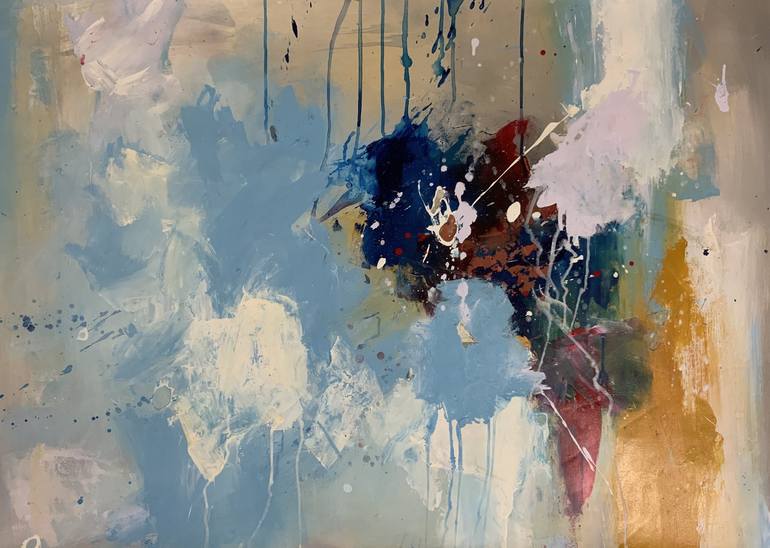 Original Abstract Expressionism Abstract Paintings by Rodrigue Semabia