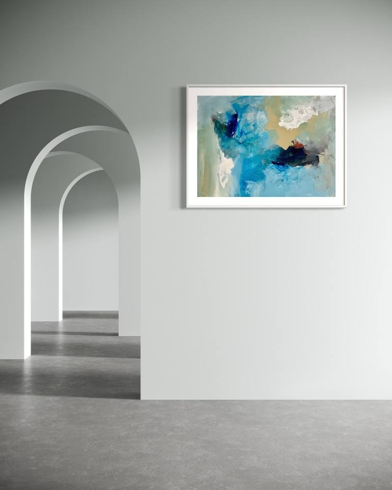 Original Abstract Expressionism Abstract Painting by Rodrigue Semabia