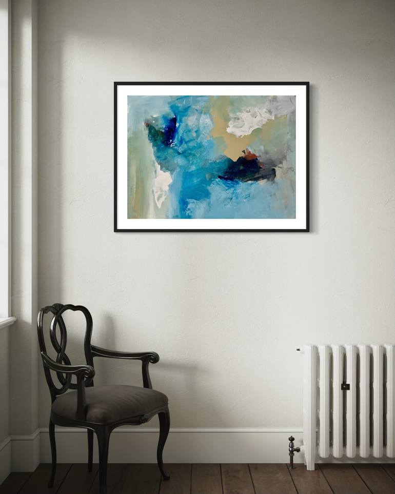 Original Abstract Expressionism Abstract Painting by Rodrigue Semabia