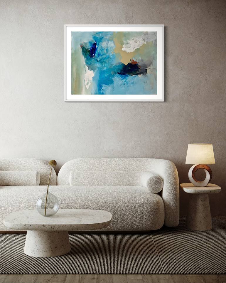 Original Abstract Expressionism Abstract Painting by Rodrigue Semabia