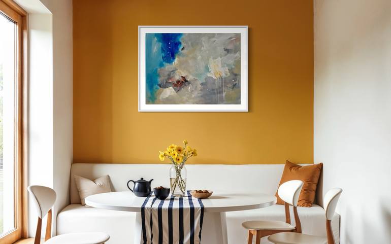 Original Abstract Expressionism Abstract Painting by Rodrigue Semabia