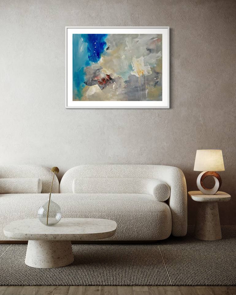 Original Abstract Expressionism Abstract Painting by Rodrigue Semabia