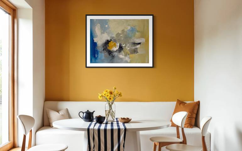 Original Abstract Expressionism Abstract Painting by Rodrigue Semabia