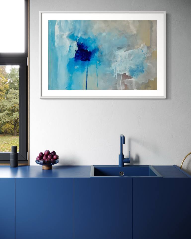 Original Abstract Expressionism Abstract Painting by Rodrigue Semabia