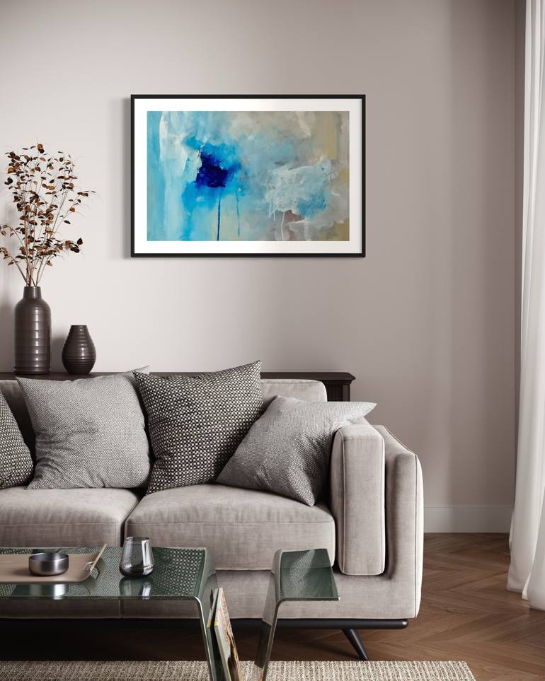 Original Abstract Expressionism Abstract Painting by Rodrigue Semabia