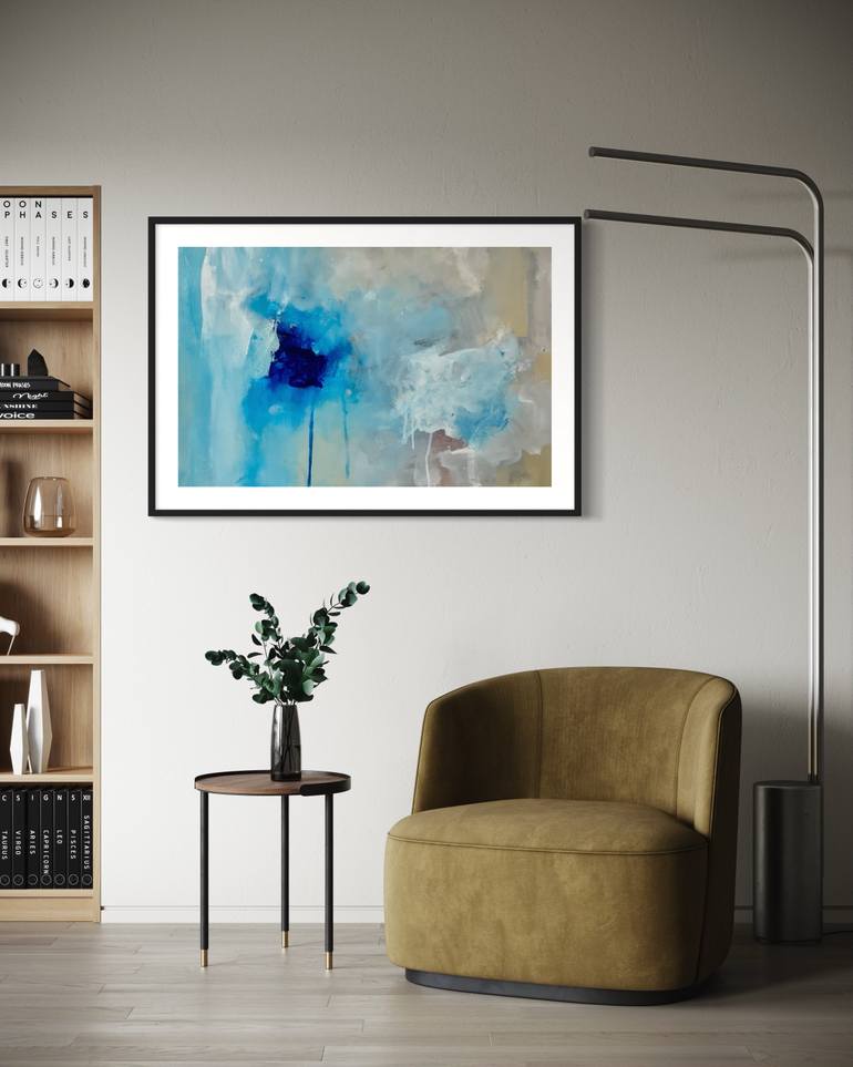 Original Abstract Expressionism Abstract Painting by Rodrigue Semabia