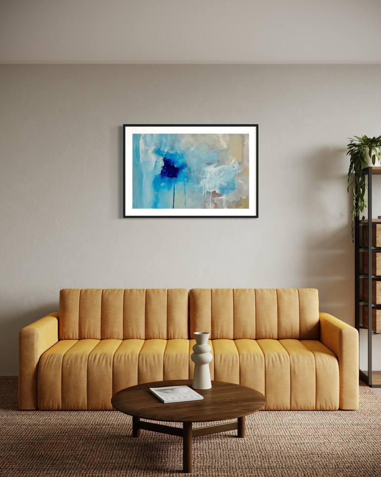 Original Abstract Expressionism Abstract Painting by Rodrigue Semabia
