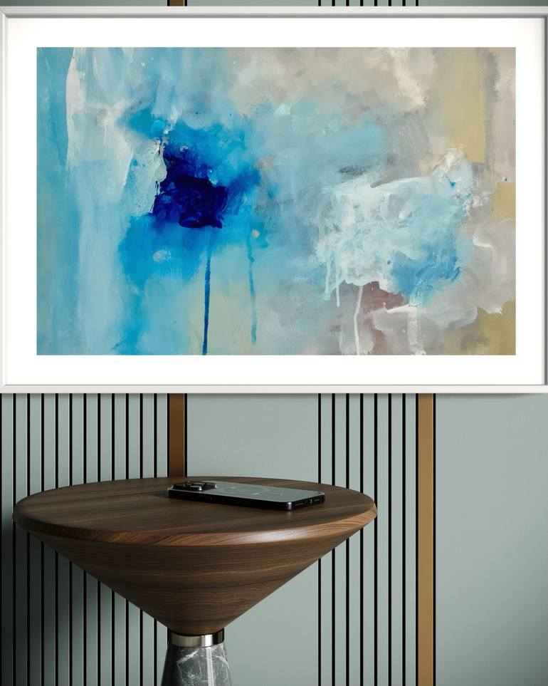 Original Abstract Expressionism Abstract Painting by Rodrigue Semabia