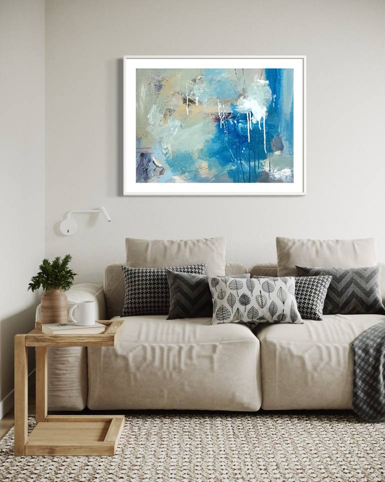 Original Abstract Expressionism Abstract Painting by Rodrigue Semabia